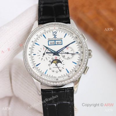 TW Swiss Copy Jaeger-LeCoultre Master Control Perpetual Calendar Caliber 759 Watch Diamond-set